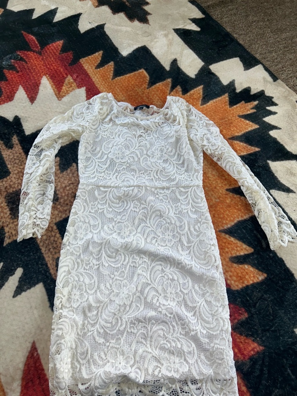 White lace dress